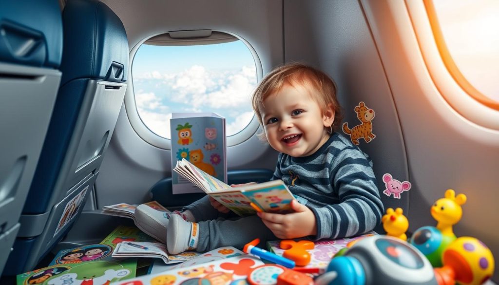 keeping kids busy on a plane