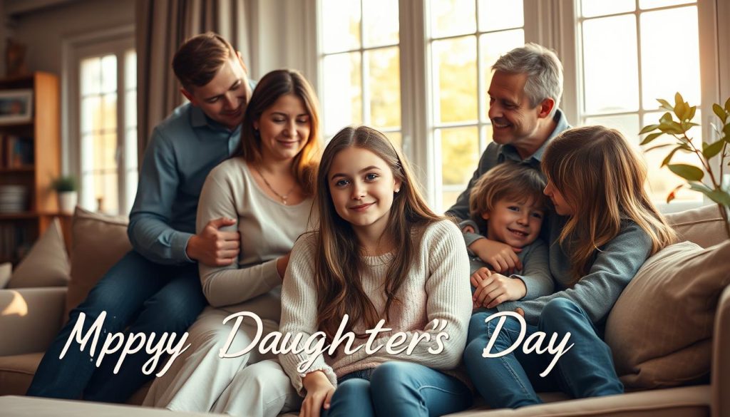 Daughters' Day celebration with family moments