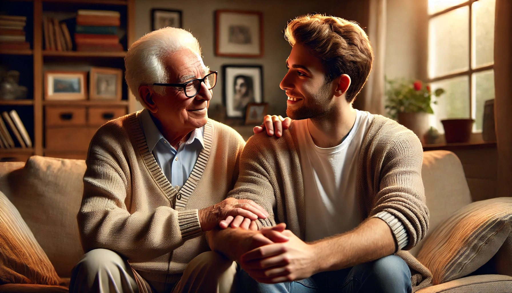 Grandfather with multiple generations – family legacy I love you Grandfather image