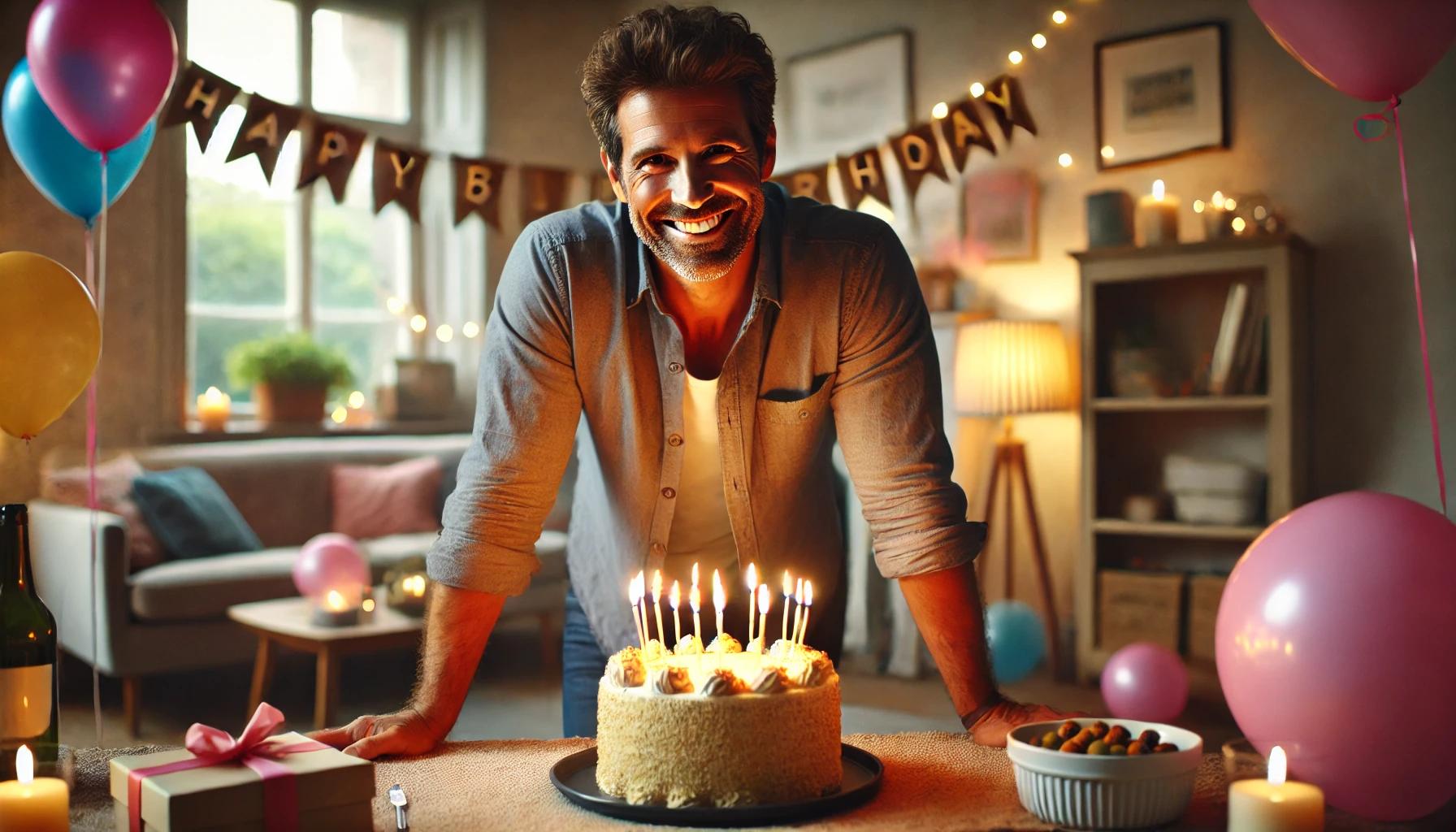 A joyful couple sharing a birthday moment, perfect for a Happy Birthday Boyfriend celebration.
