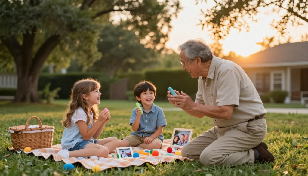 bonding with grandkids