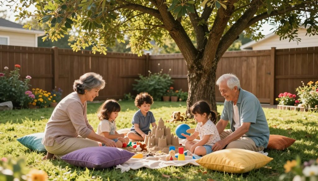 creating a comfort zone for grandkids